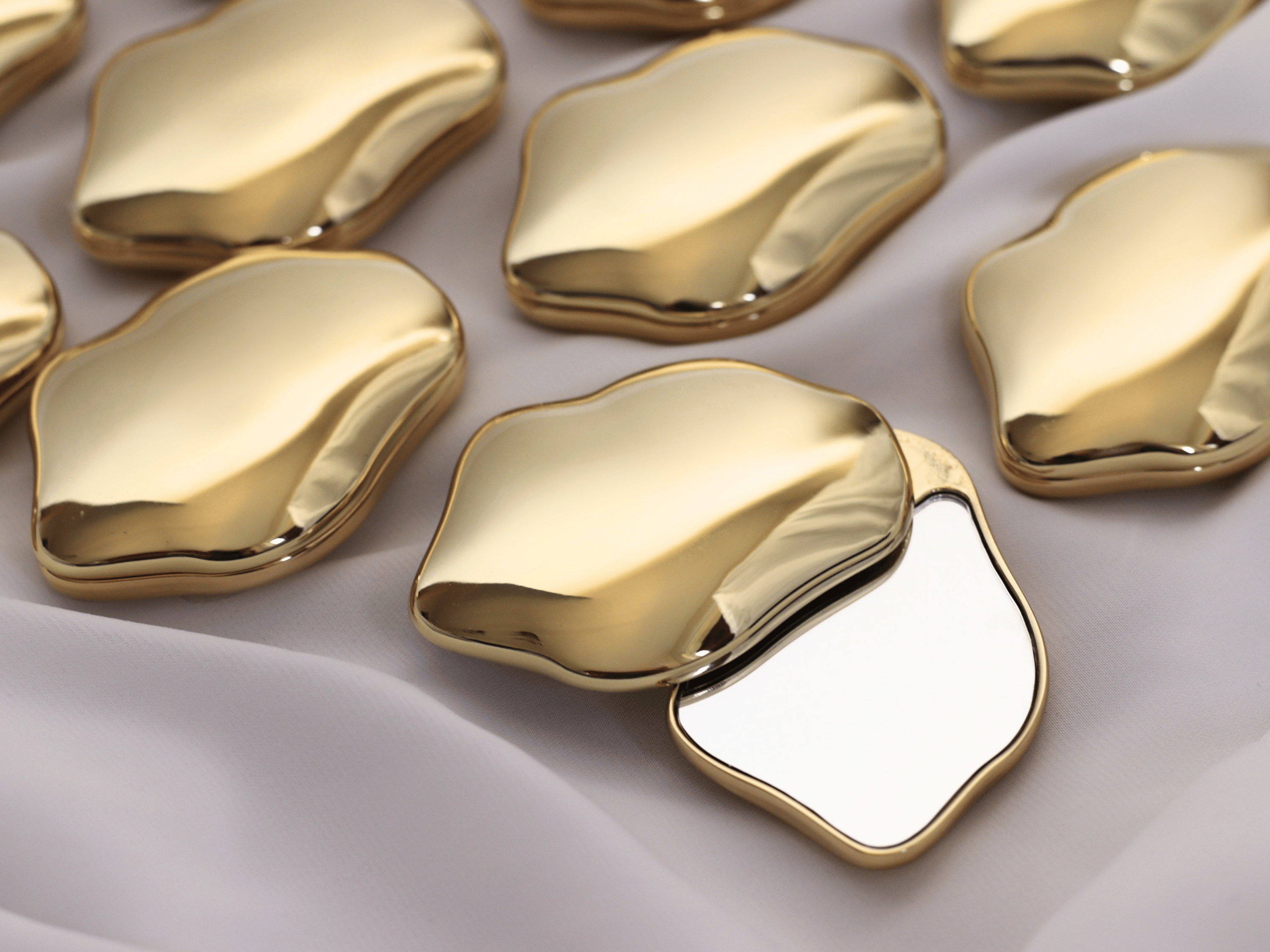 Silver Cloud Compact Mirror | Lifestyle