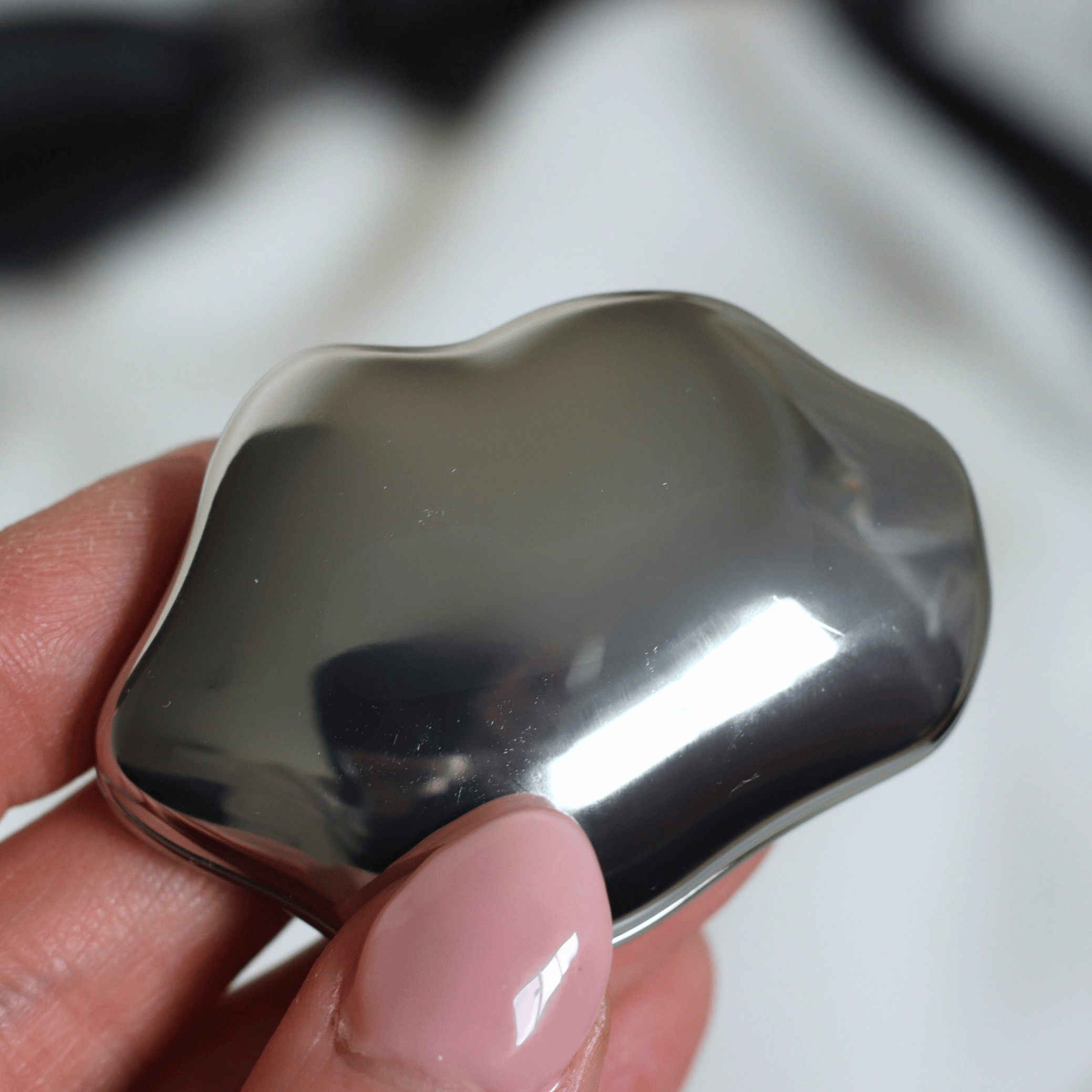 Silver Cloud Compact Mirror | Lifestyle
