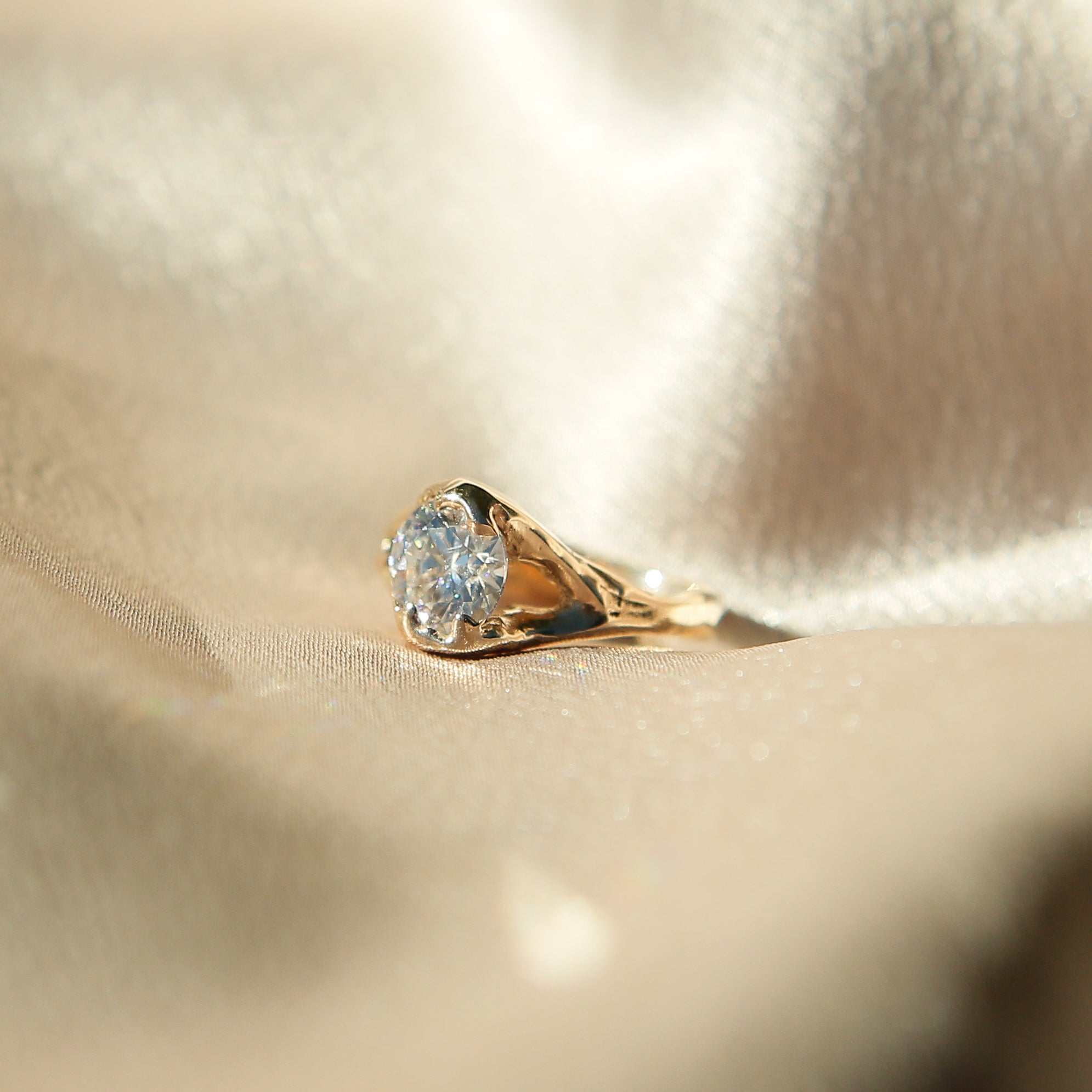 1.5ct Moissanite Freeform LL for Cival| sz 6.5