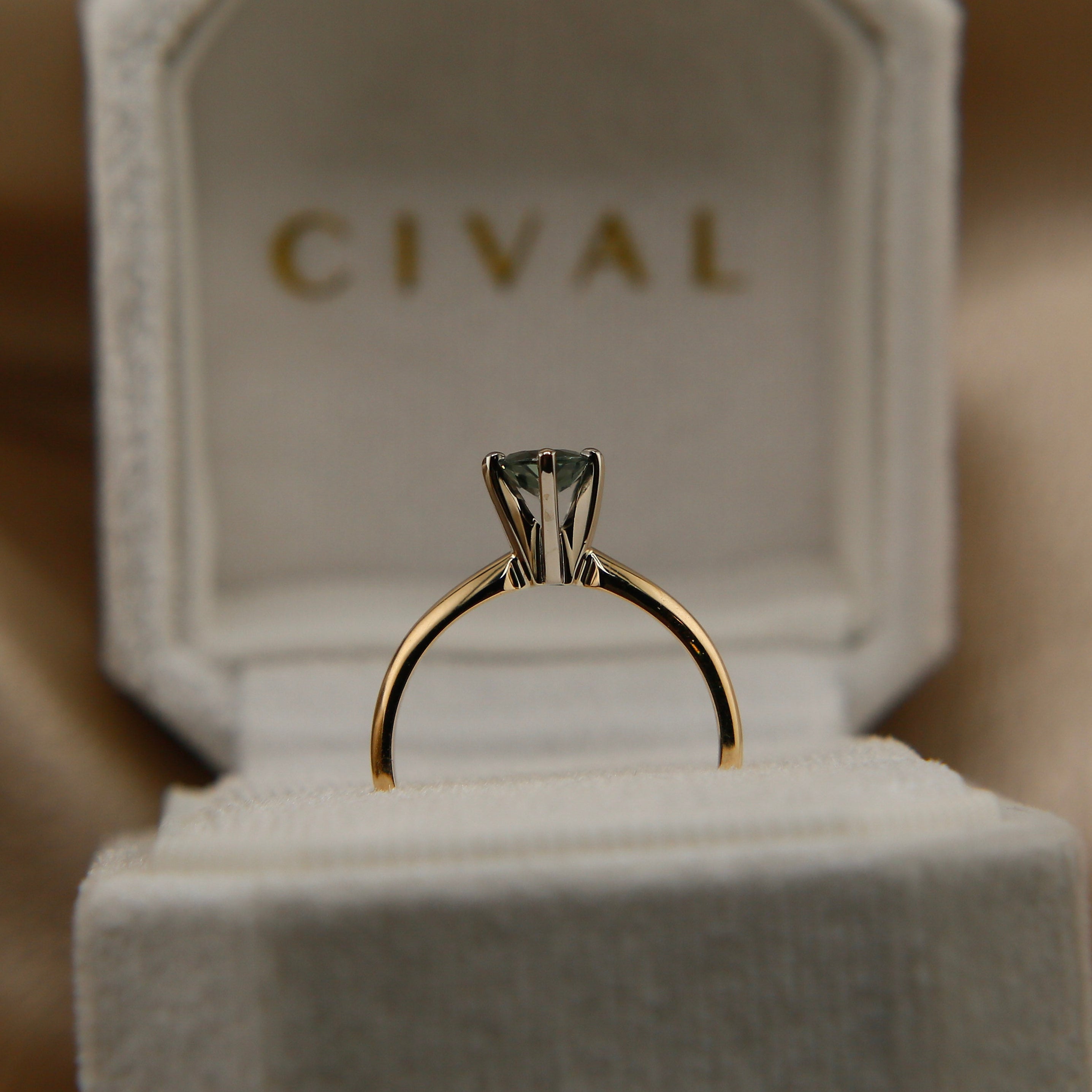 Two Tone Crown Set Spinel | sz 6