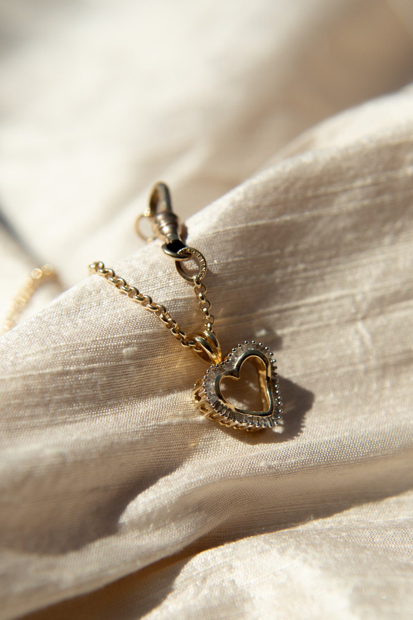 Vintage Chunky Statement Diamond Heart Choker | Necklace