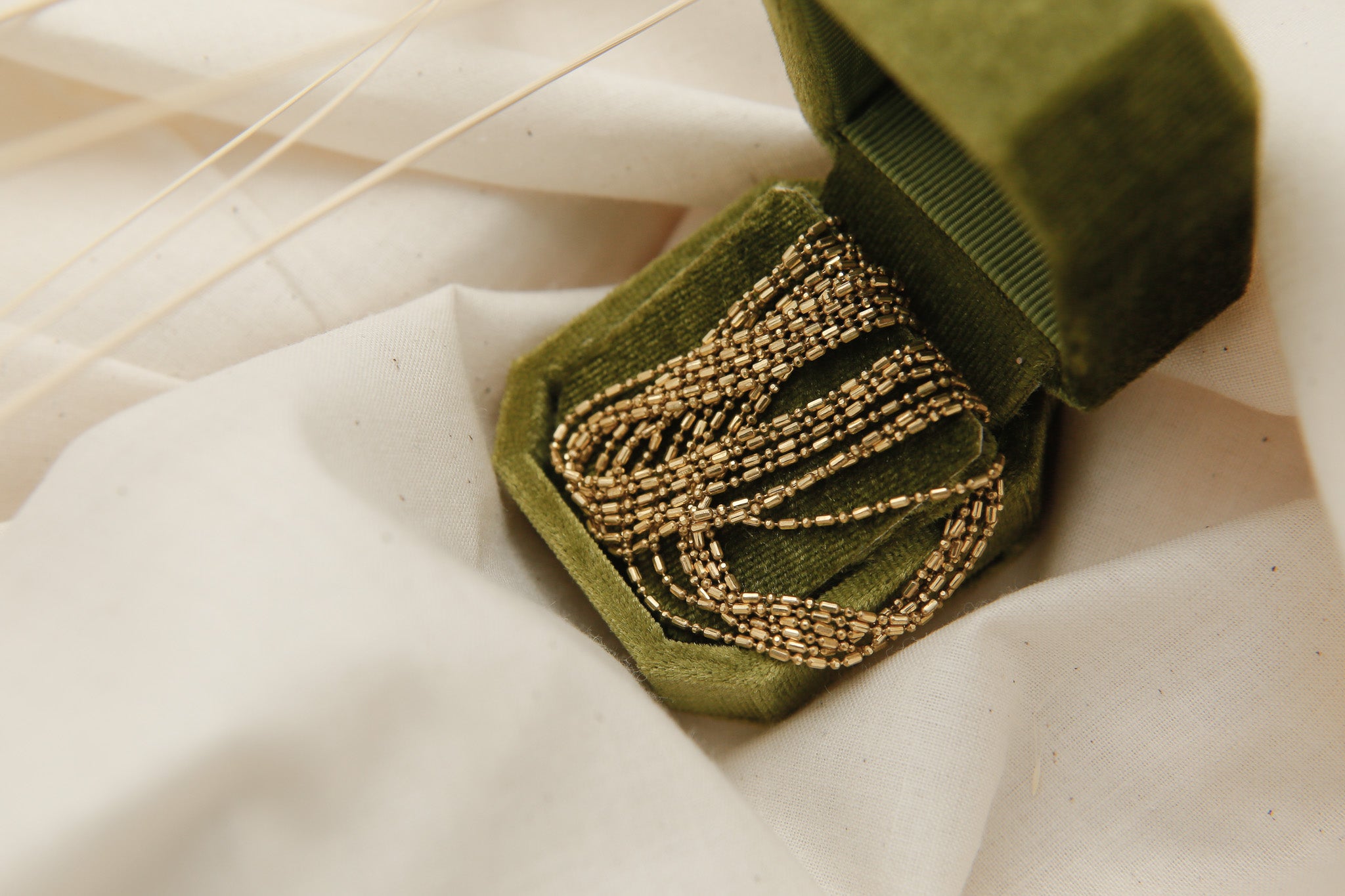 Faceted Multi-Strand Chain Bracelet