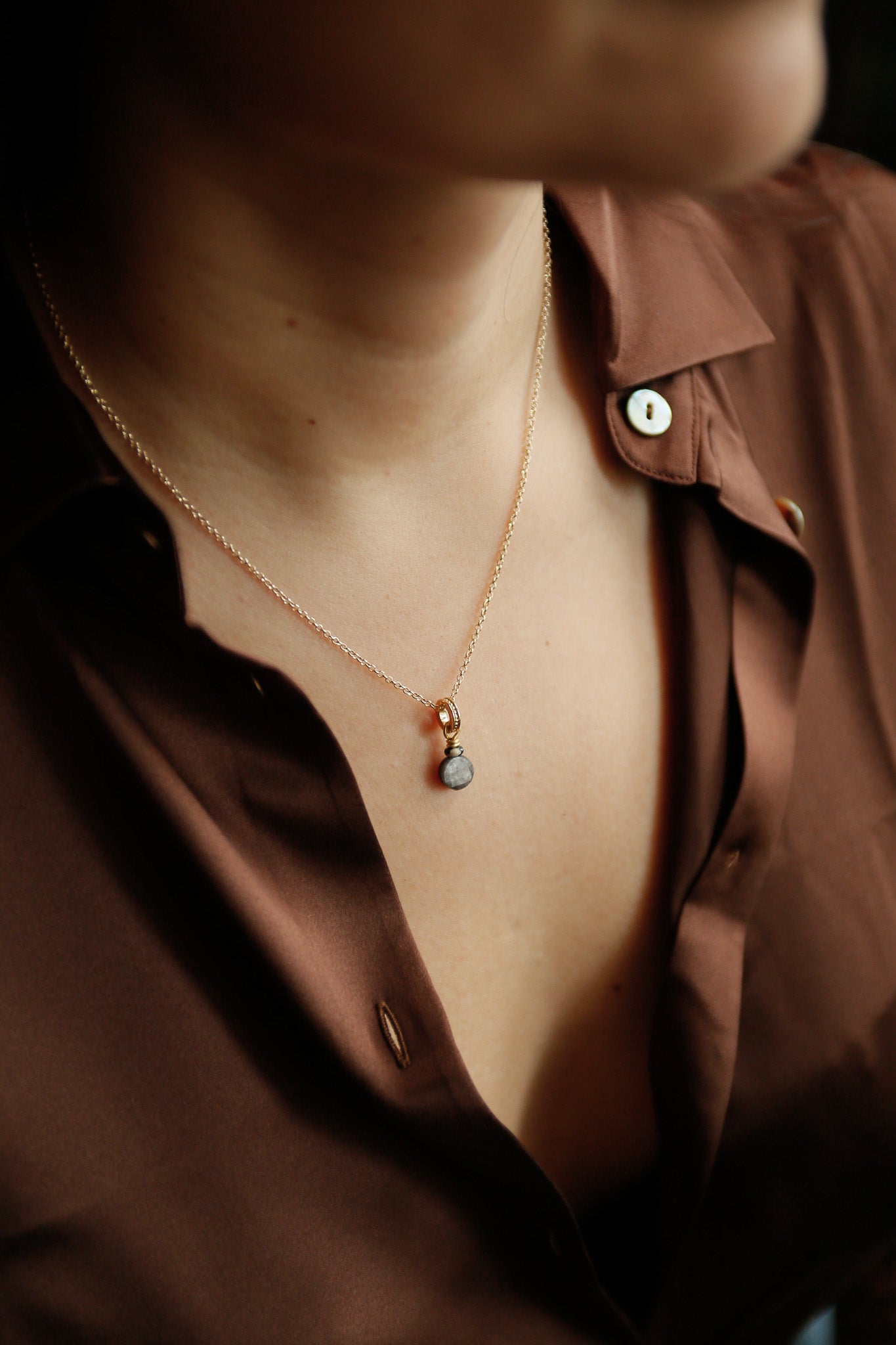 Fable Stone Pendant | 14k Gold Fill