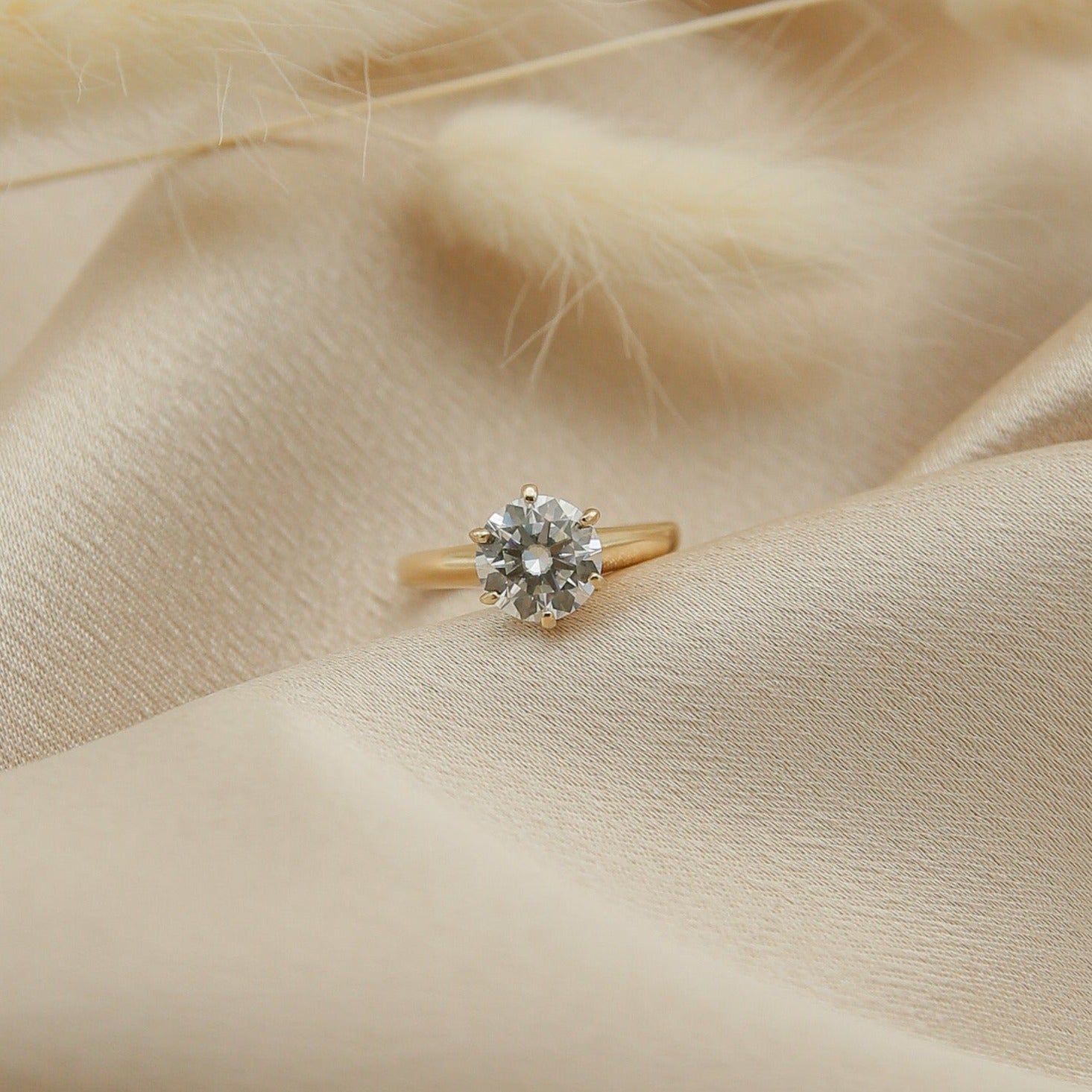 Vintage 1.5 ct Moissanite Solitaire | Sz 5.5