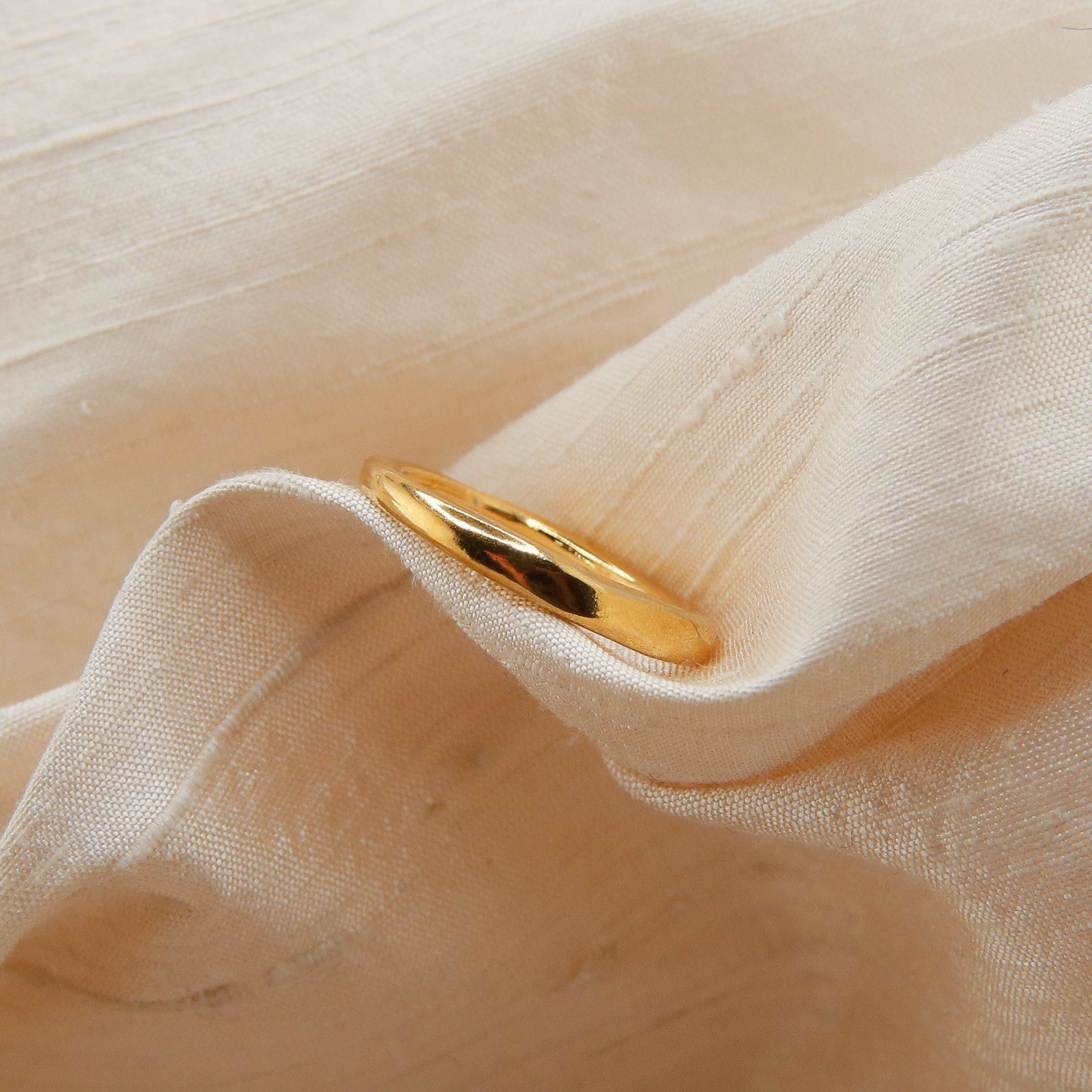 Organic Gold Vermeil Ring | sz 7
