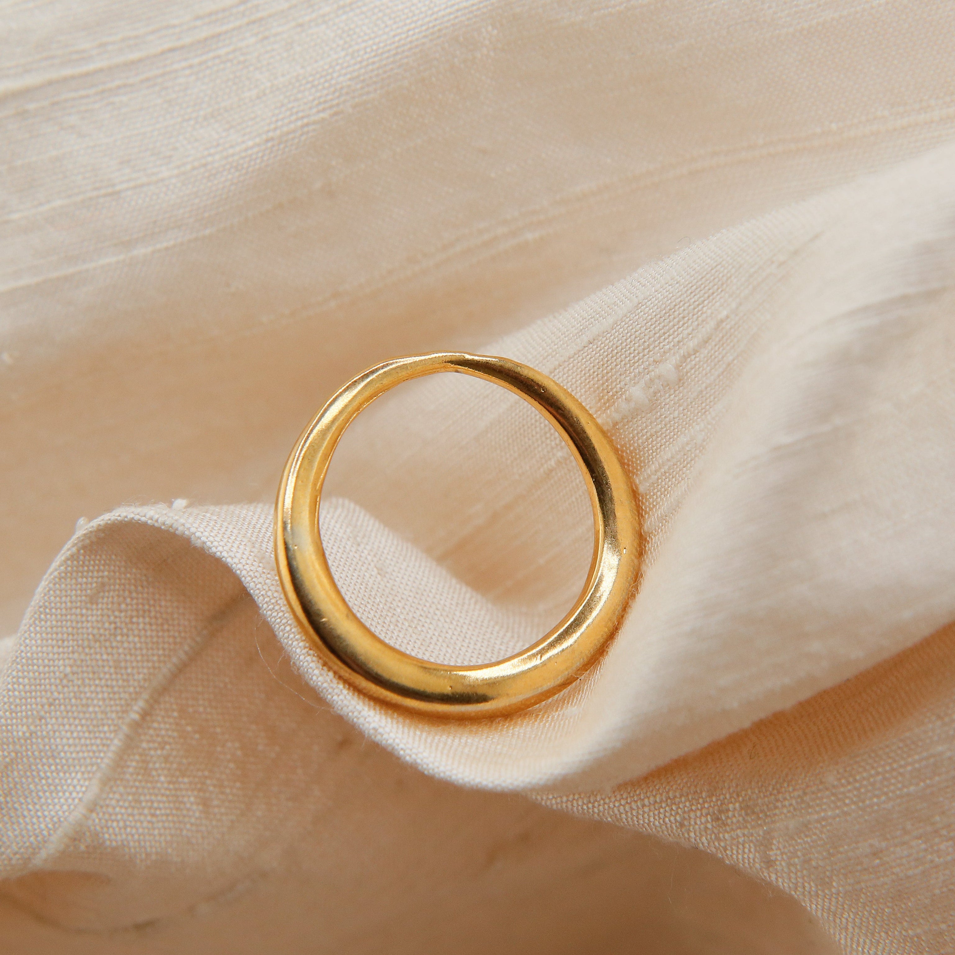 Organic Gold Vermeil Ring | sz 7