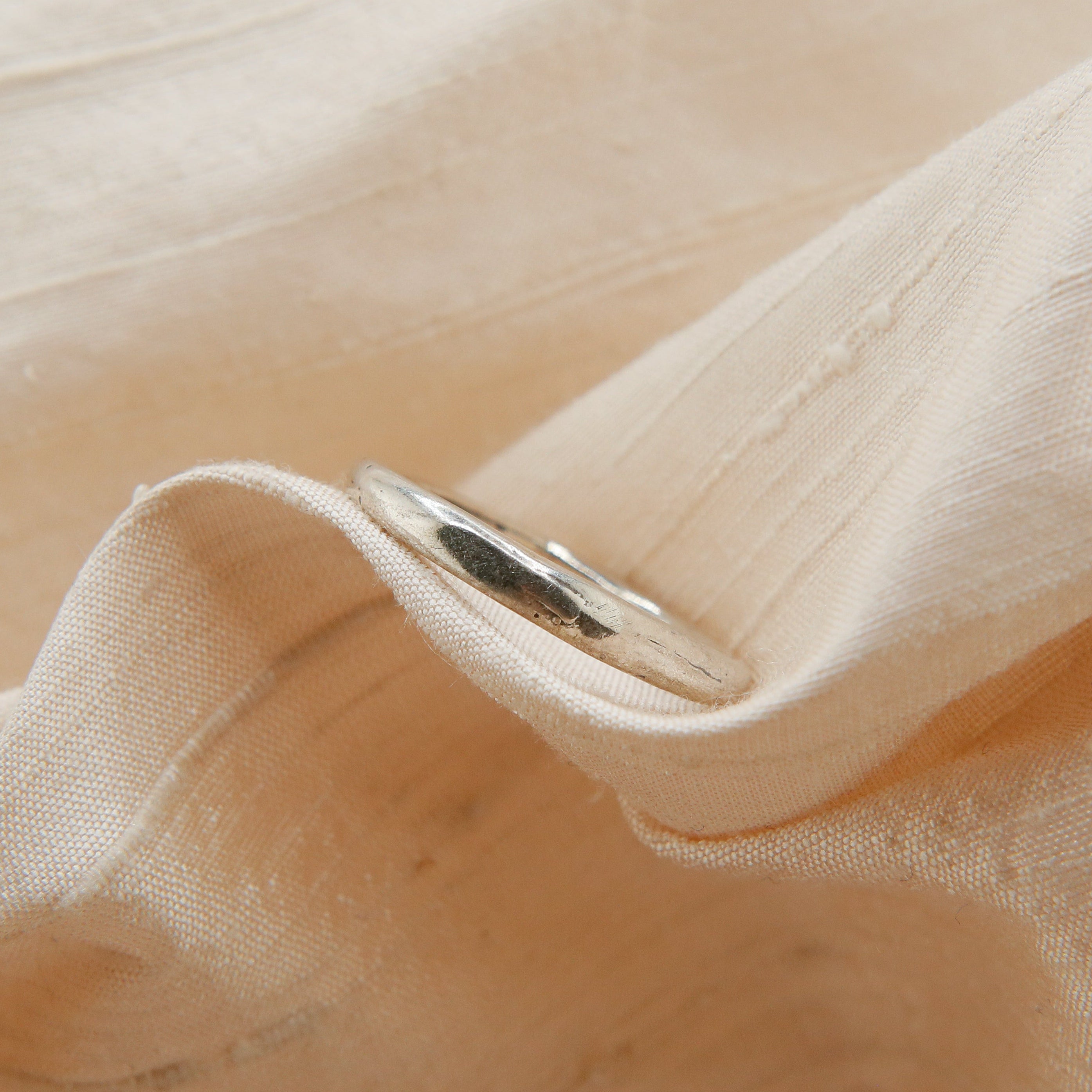 Organic Sterling Silver Ring | sz 7