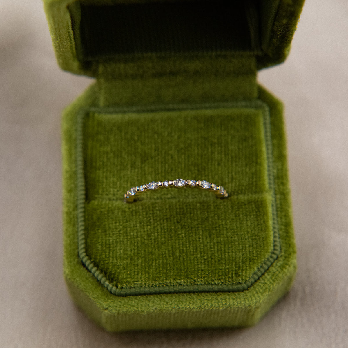14k Yellow Gold Anniversary Band 1/4 TCW