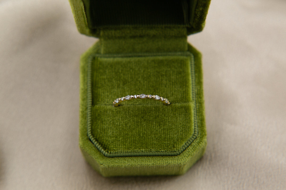 14k Yellow Gold Anniversary Band 1/4 TCW