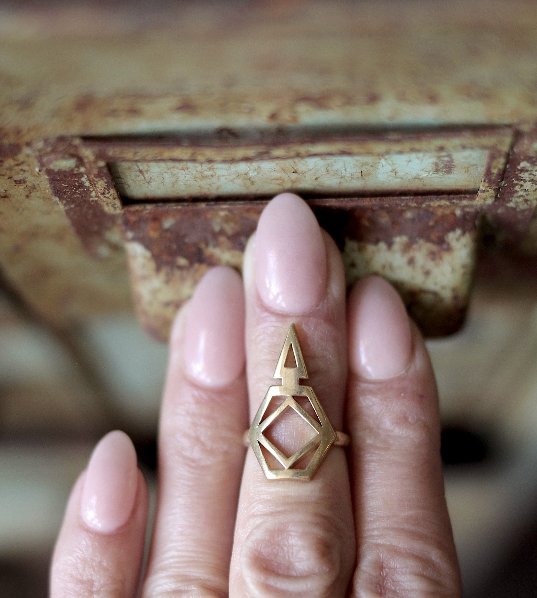 Designed with purpose, the bar tenders ring is the perfect object of utility. For opening any tab cans. Made in Milwaukee, at studio boutique CIVAL Collective.