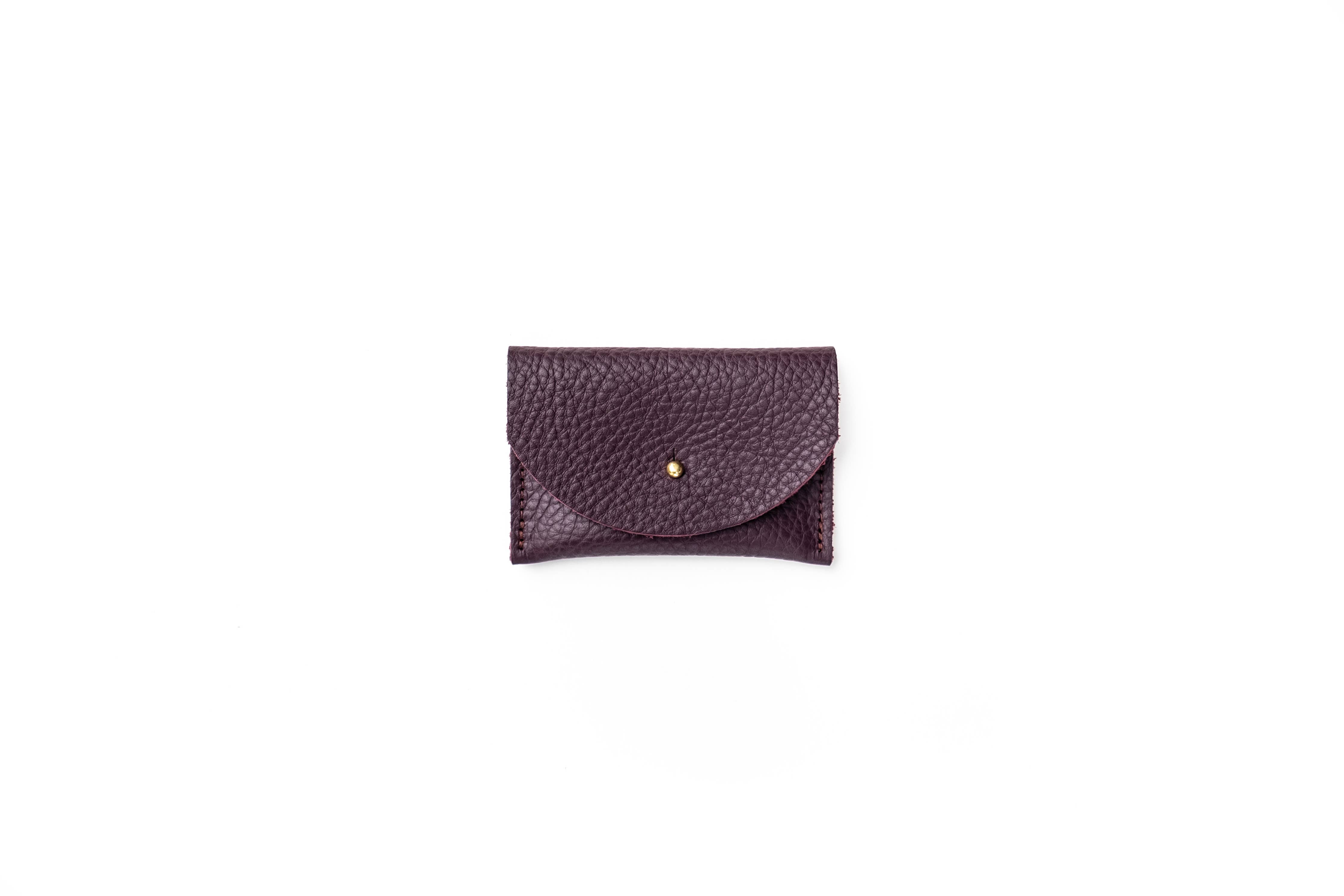Cardholder Plum Leather | Lifestyle