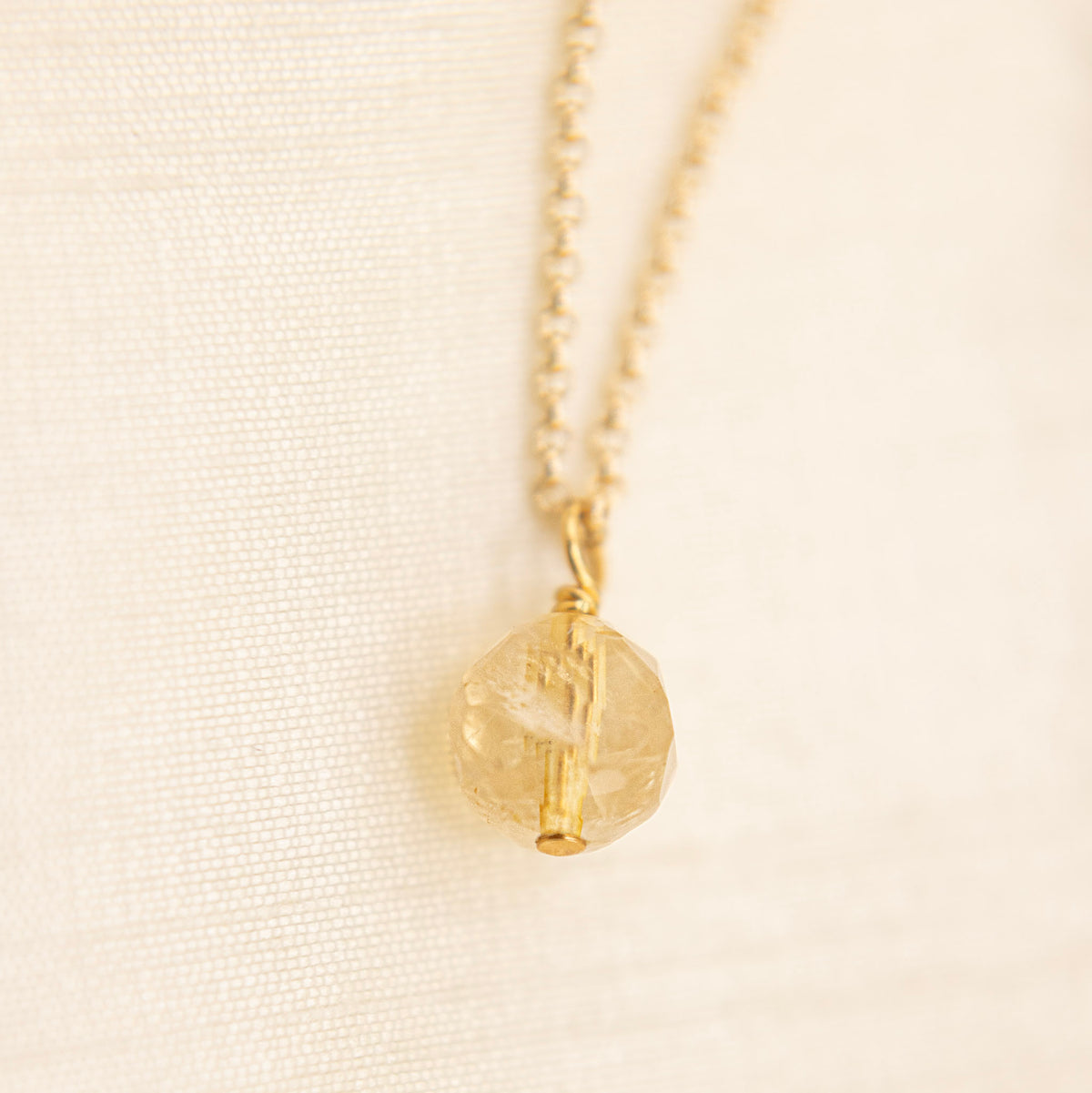 Naomi stone charm | Necklace | Demi-Fine