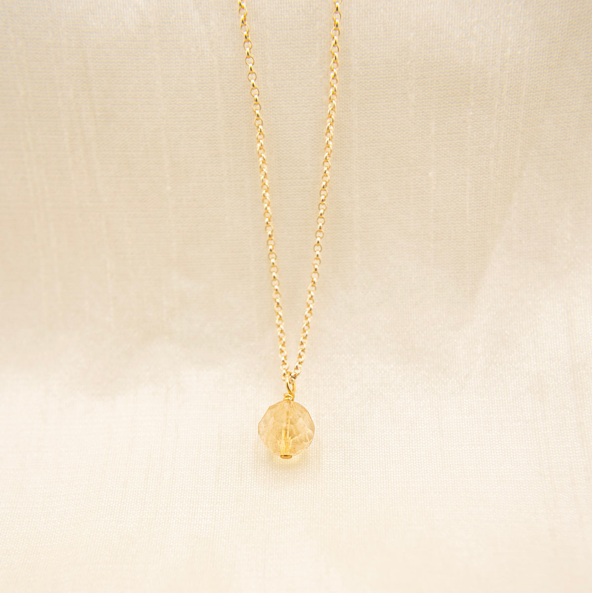Naomi stone charm | Necklace | Demi-Fine