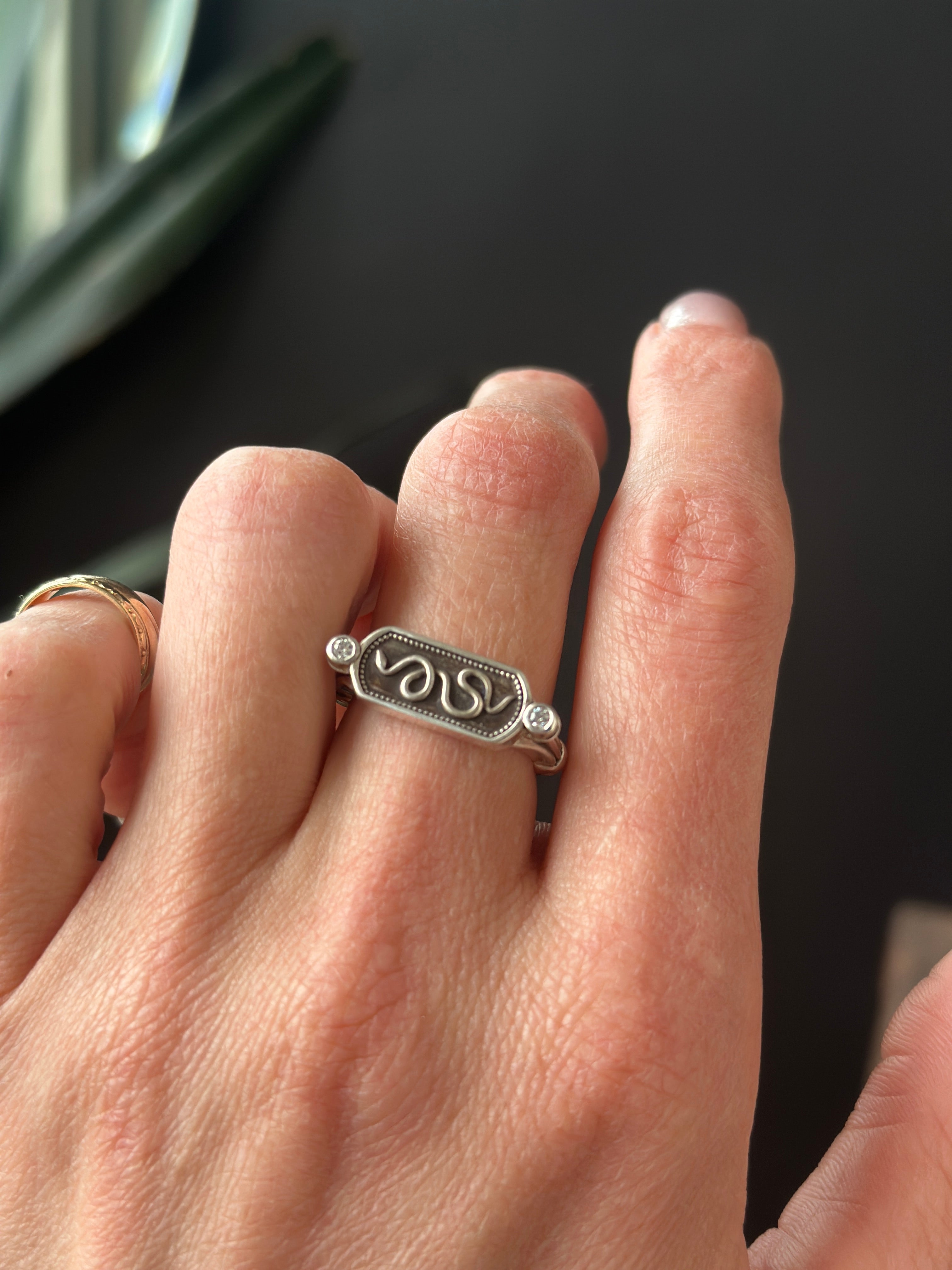 Silver  Ceylon | Snake Ring