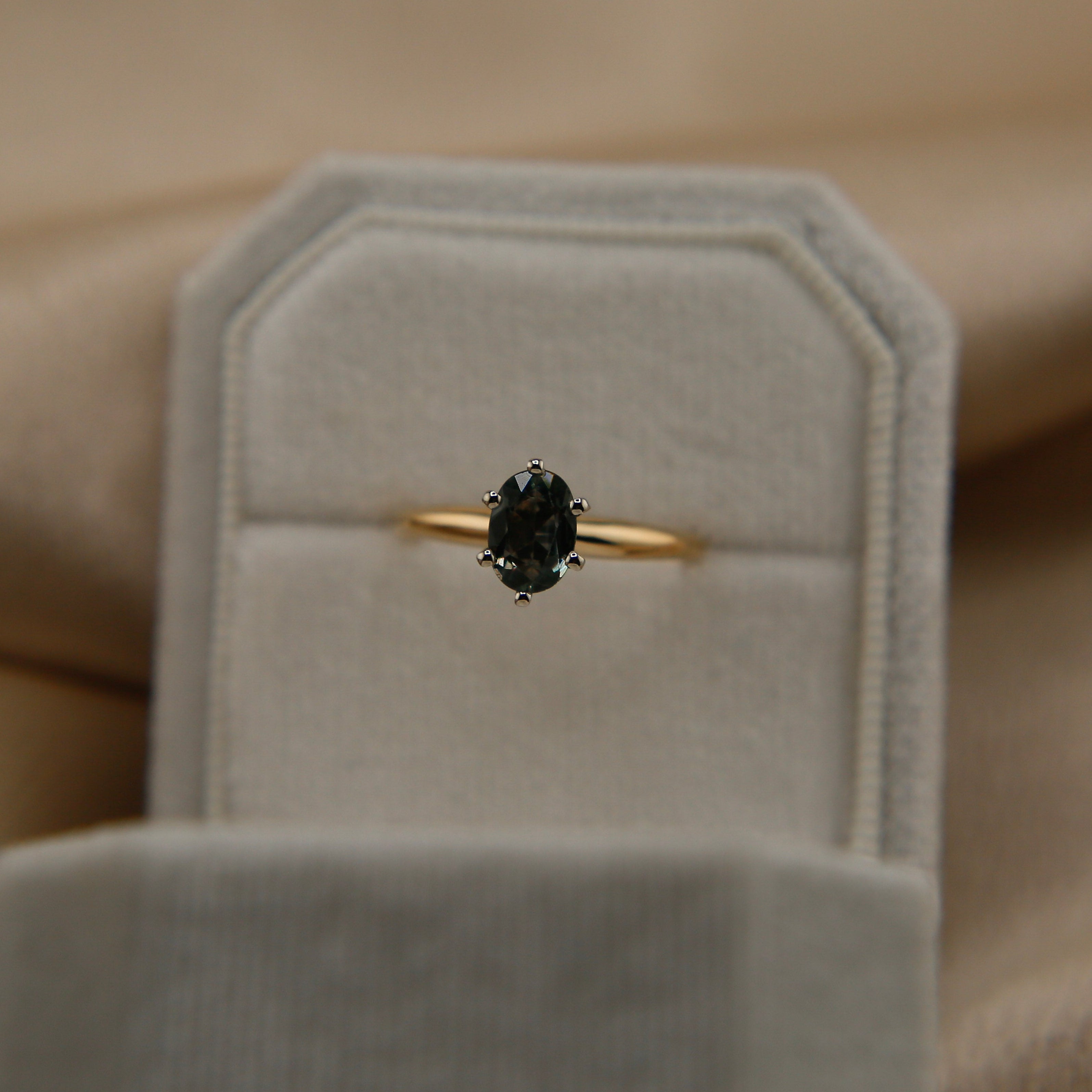 Two Tone Crown Set Spinel | sz 6