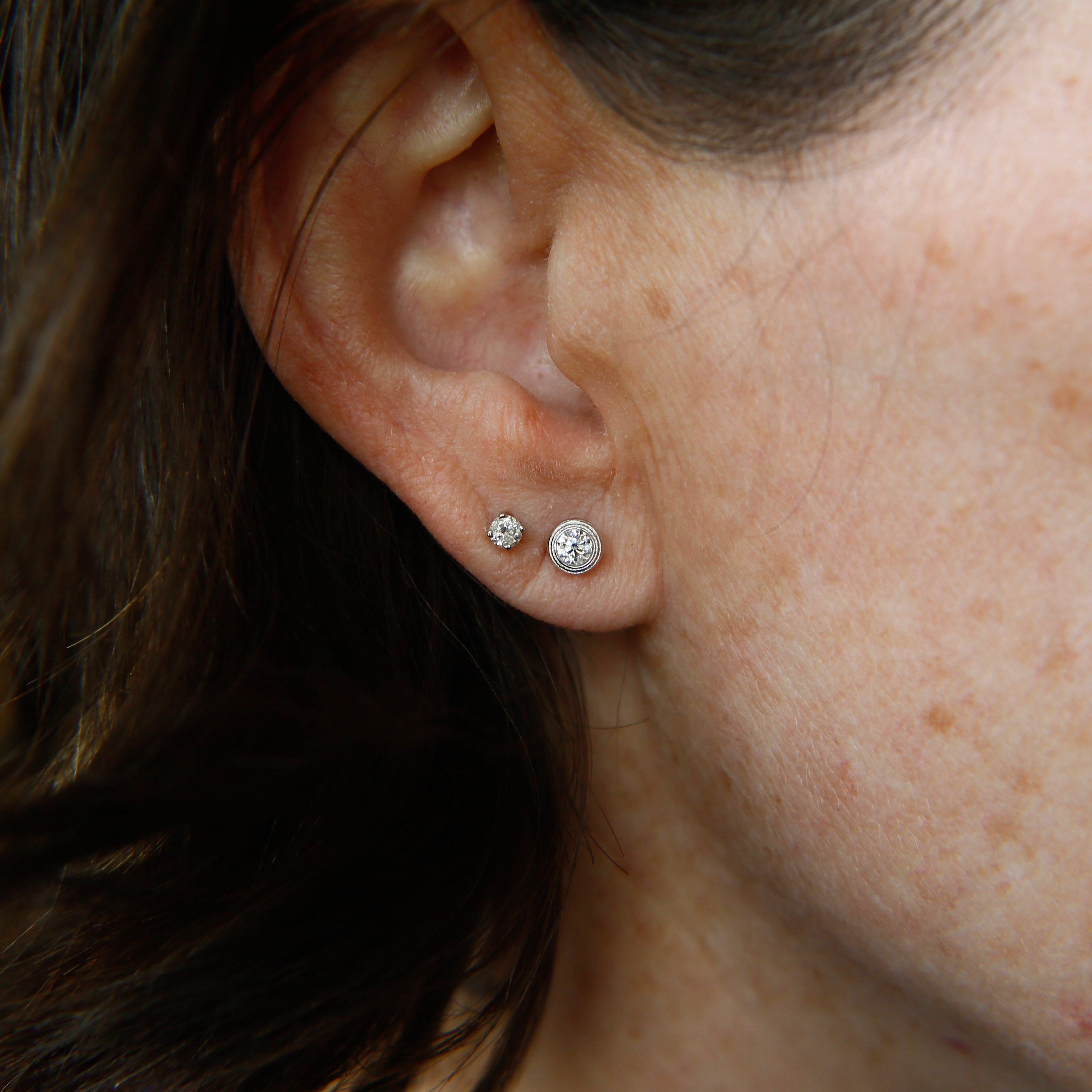 Bezel Set Moissanite | Post