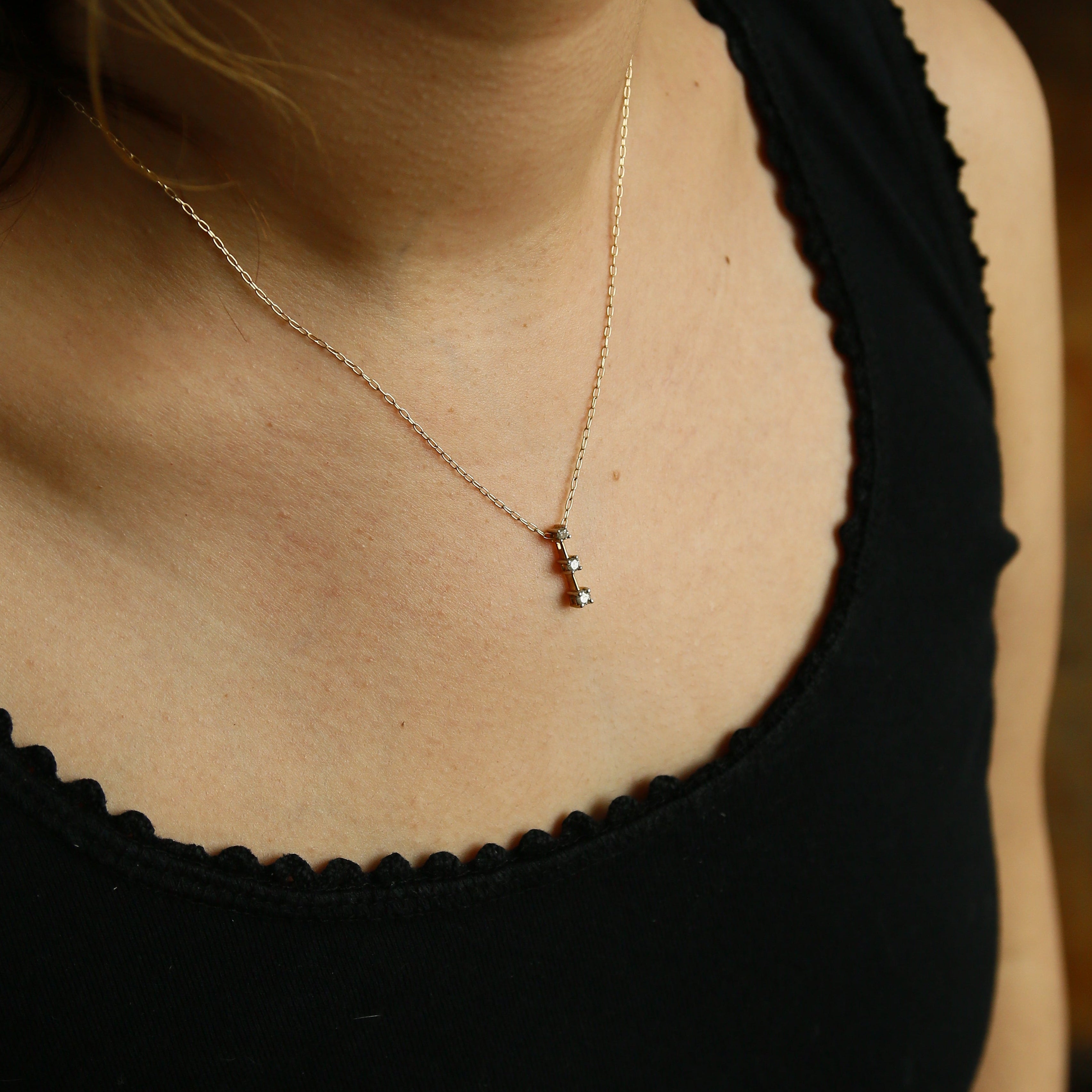 14K Diamond Drop | Necklace Charm