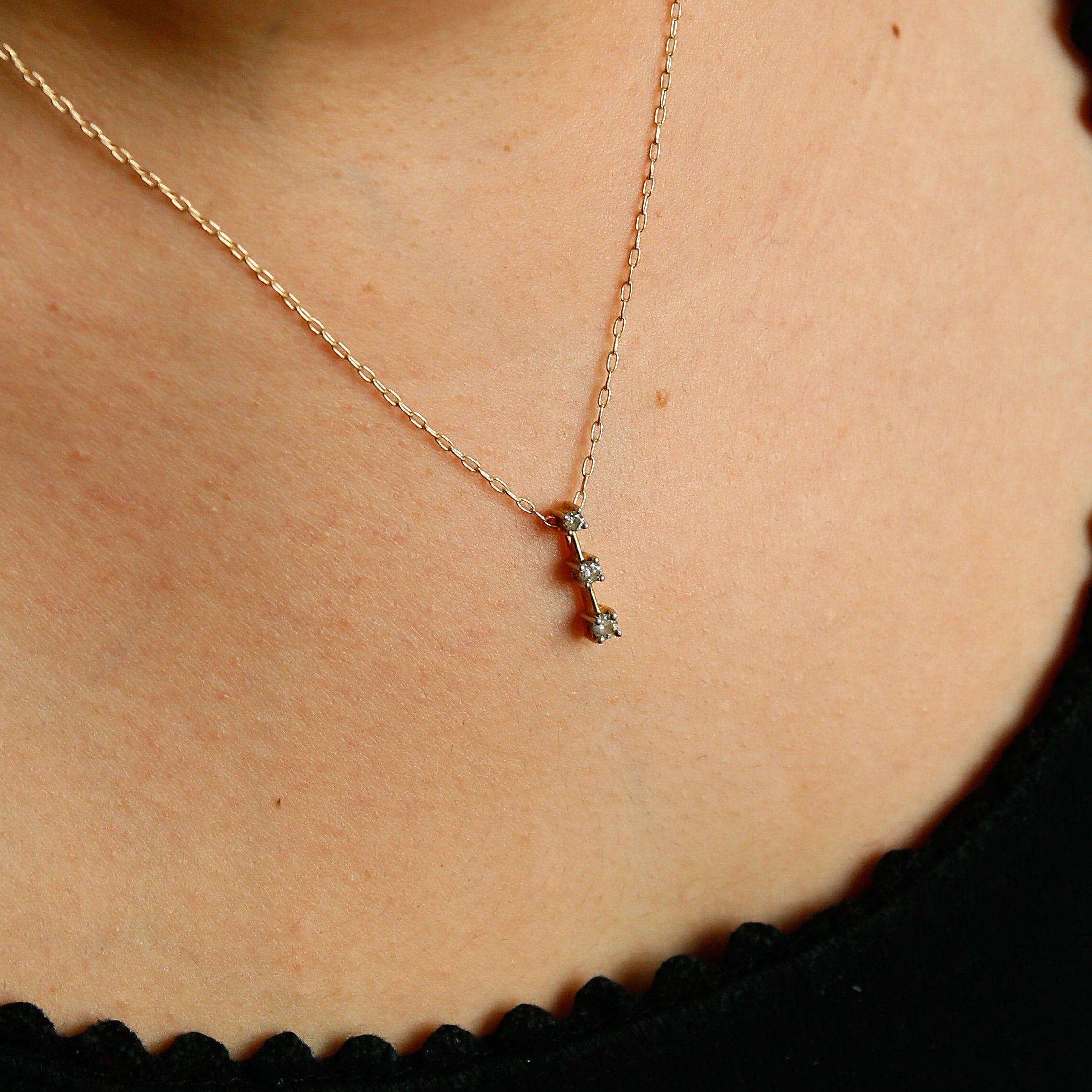 14K Diamond Drop | Necklace Charm