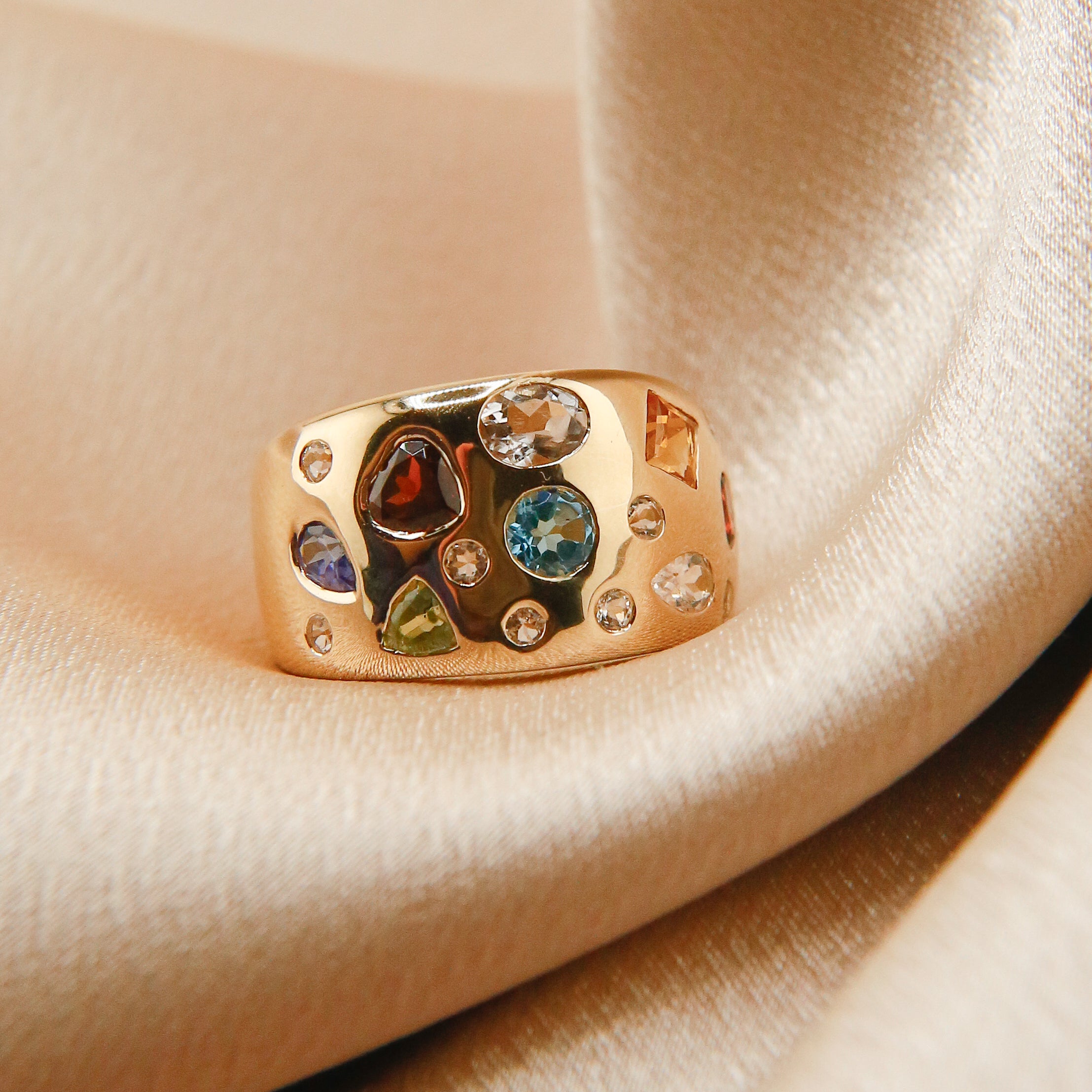 Confetti Gemstone Ring | sz 8
