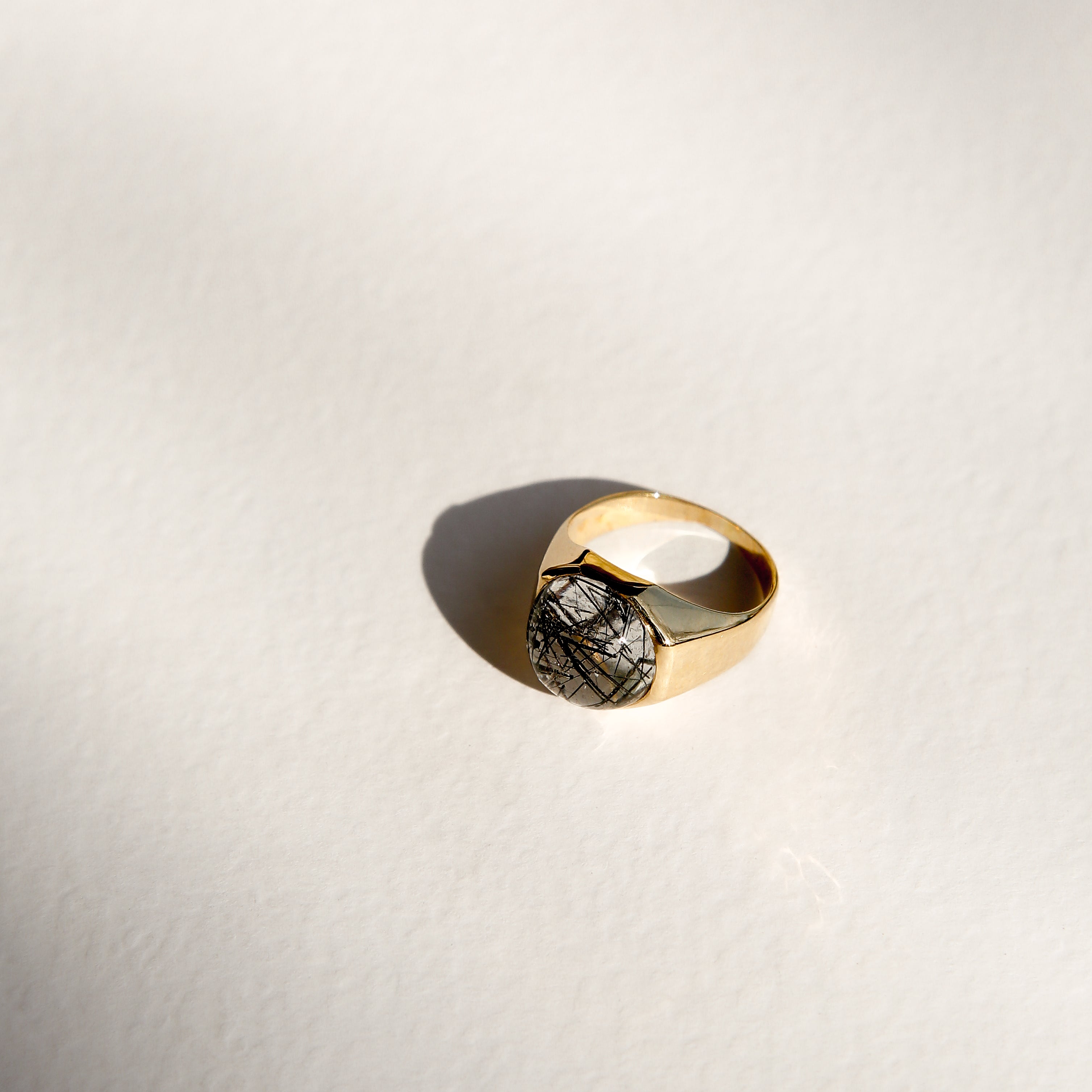 19k Rutilated Quartz ring | sz 7