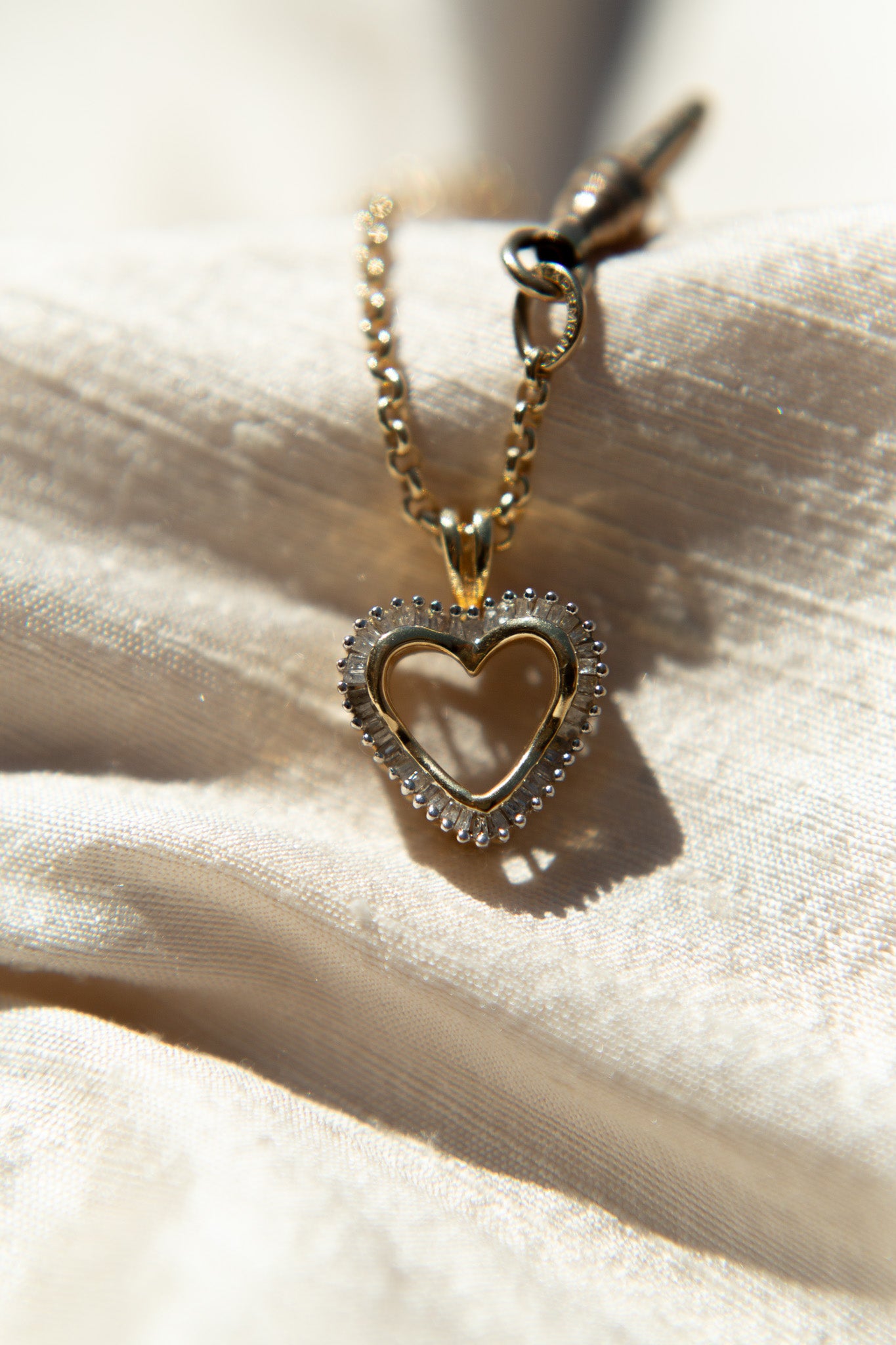 Vintage Chunky Statement Diamond Heart Choker | Necklace