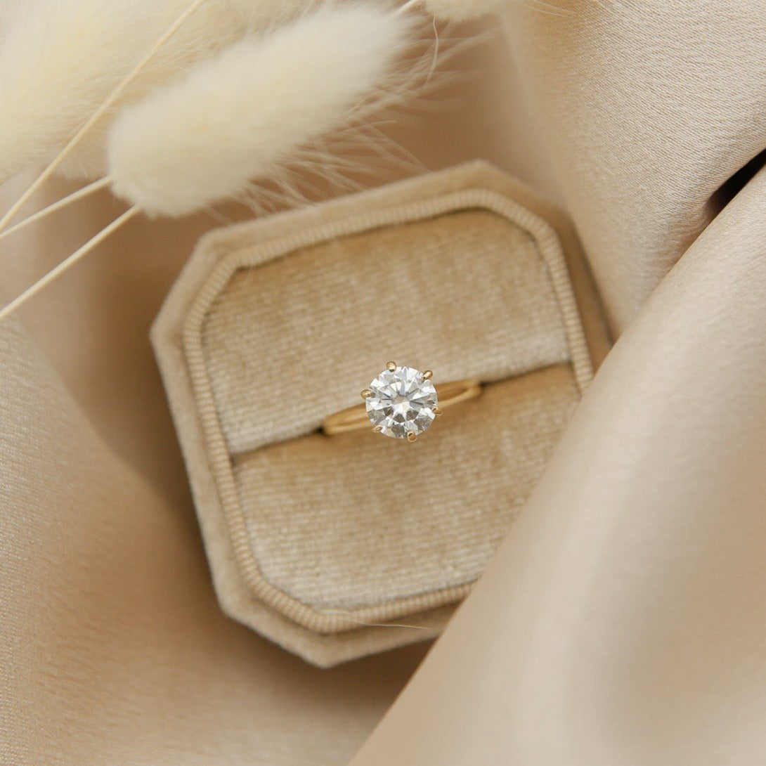 Vintage 1.5 ct Moissanite Solitaire | Sz 5.5