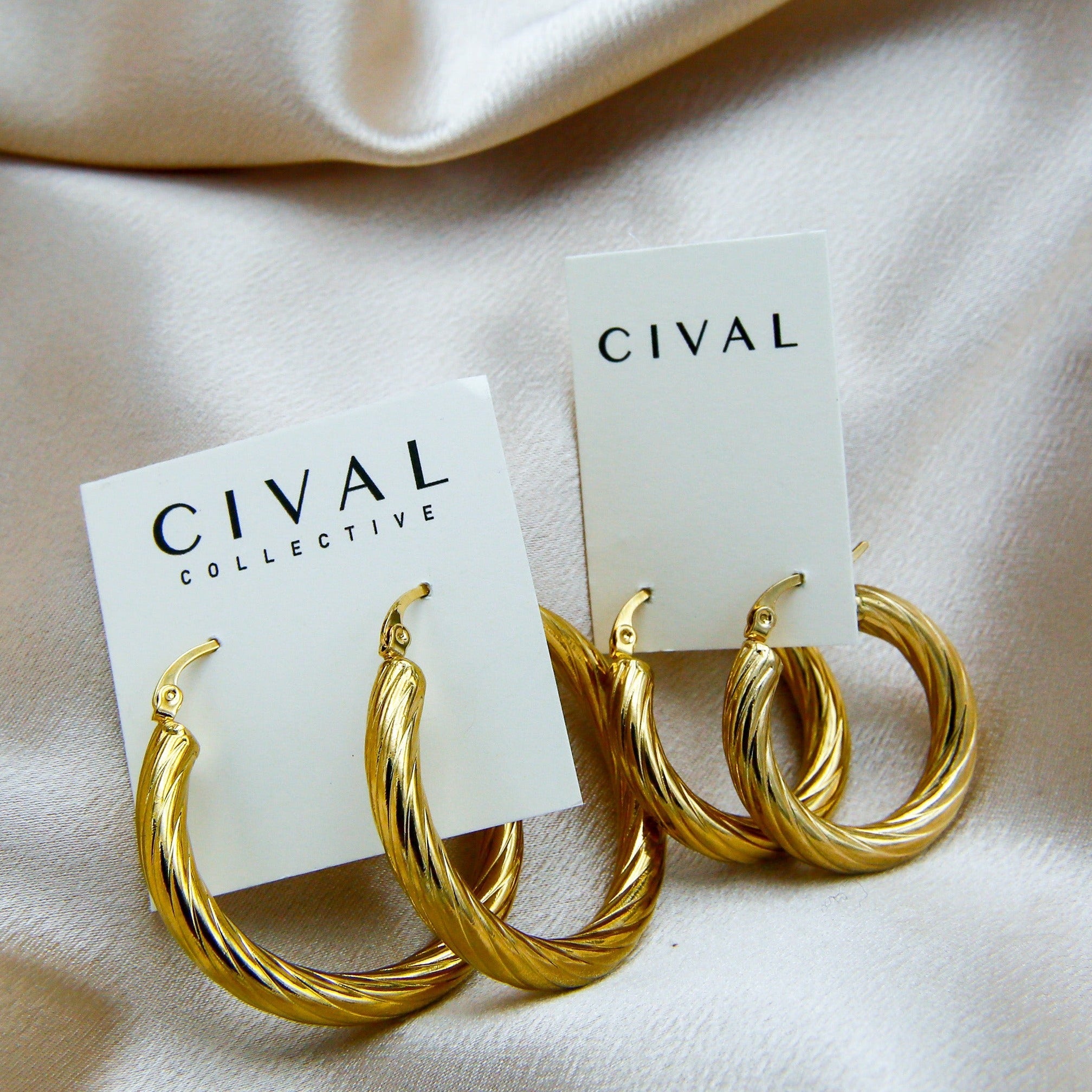 Tina Hoops | Silver