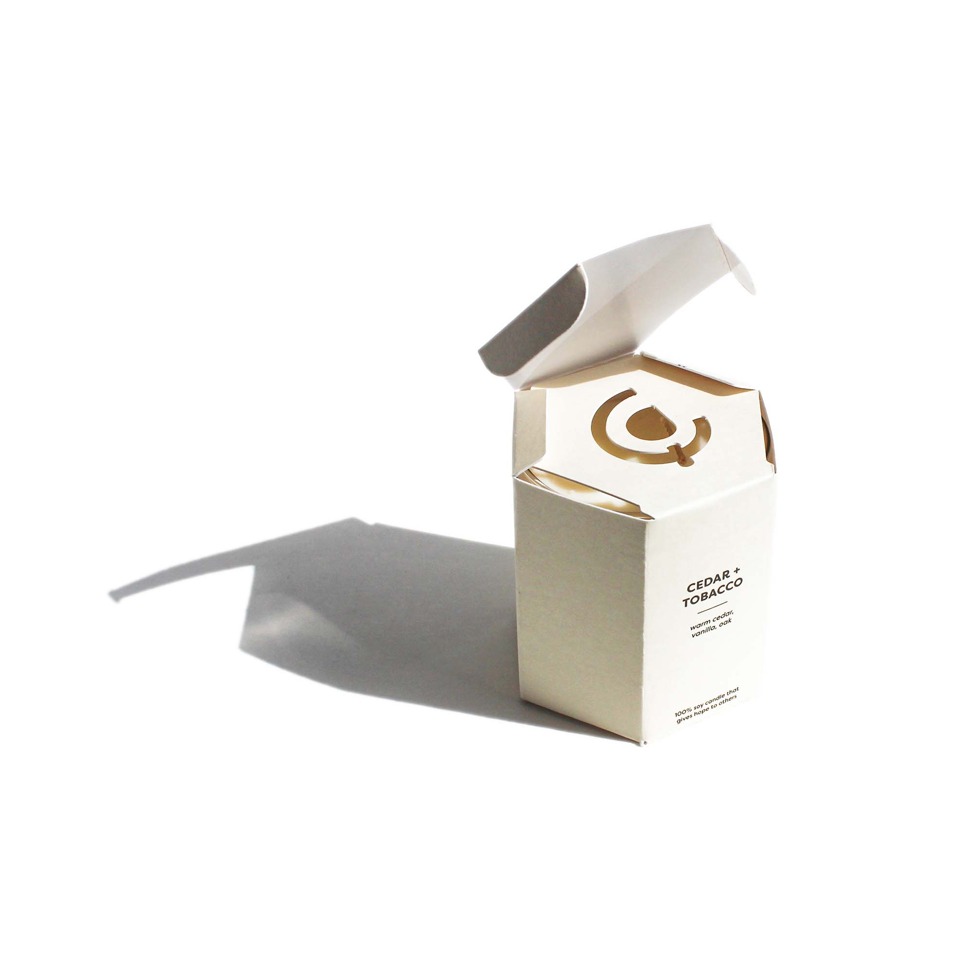 Cedar + Tobacco - Glass Tumbler Soy Candle