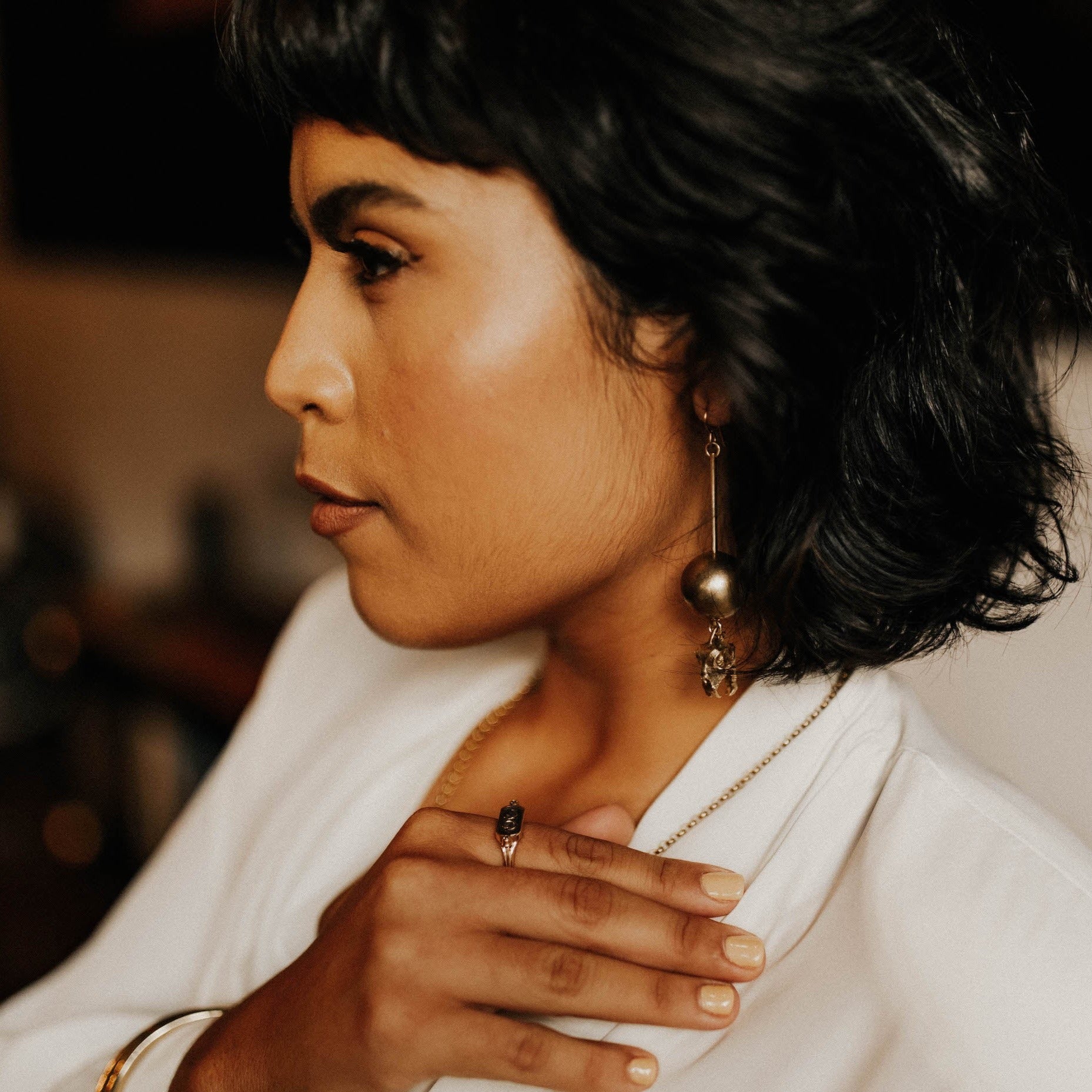 Ceylon | 14k Gold Snake Ring